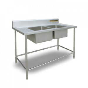 DOUBLE BOWL SINK TABLE