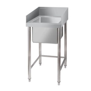 SINGLE BOWL SINK WITH SPLASH GUARDS