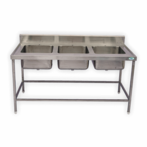THREE SINK TABLE